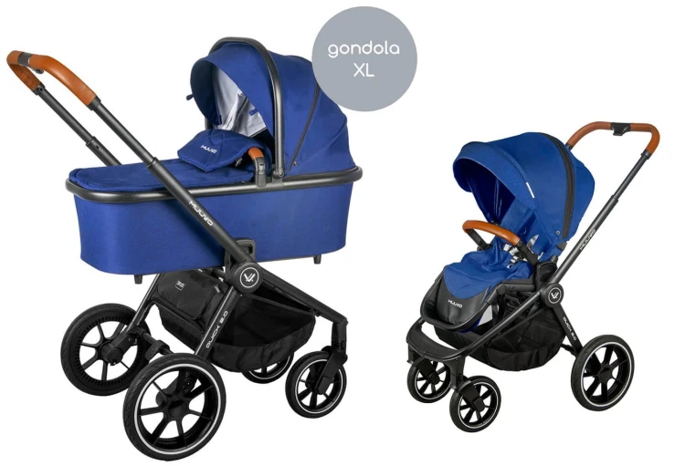Wózek wielofunkcyjny Muuvo Quick 2.0 Deep Blue Sea (z gondolą XL)