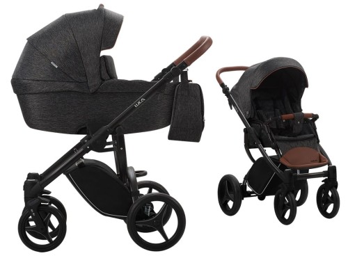 Wózek wielofunkcyjny Bebetto Luca 01 czarny  stelaż