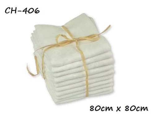 Pielucha tetrowa Ega 80x80 Biała CH-406