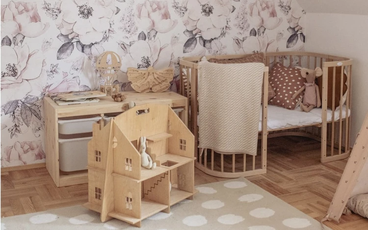 Łóżeczko Waldin 7w1 z materacem Natural