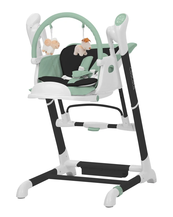 Krzesełko do karmienia Carrello Cascata 3w1 Tropical Green