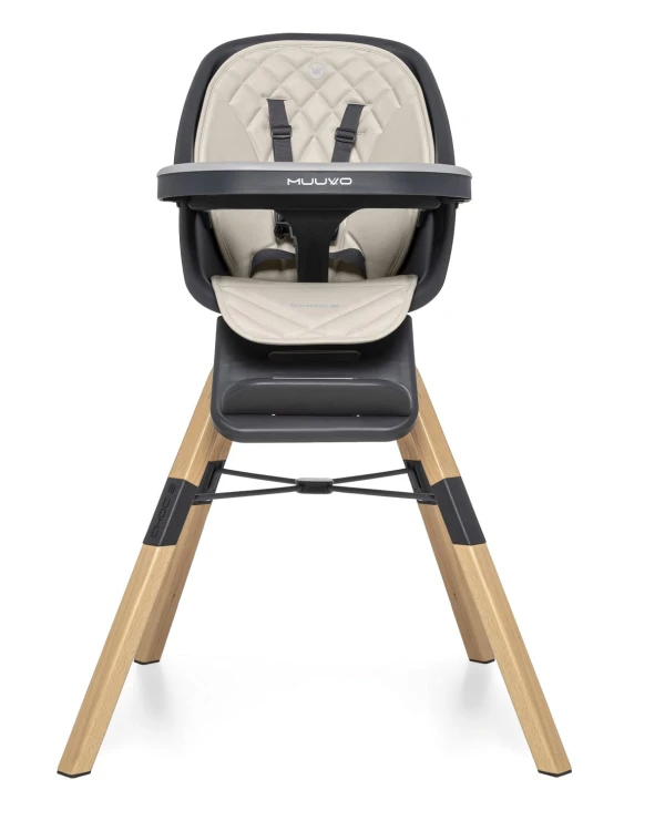 Krzesełko do karmienia Muuvo Choc 2 Beige