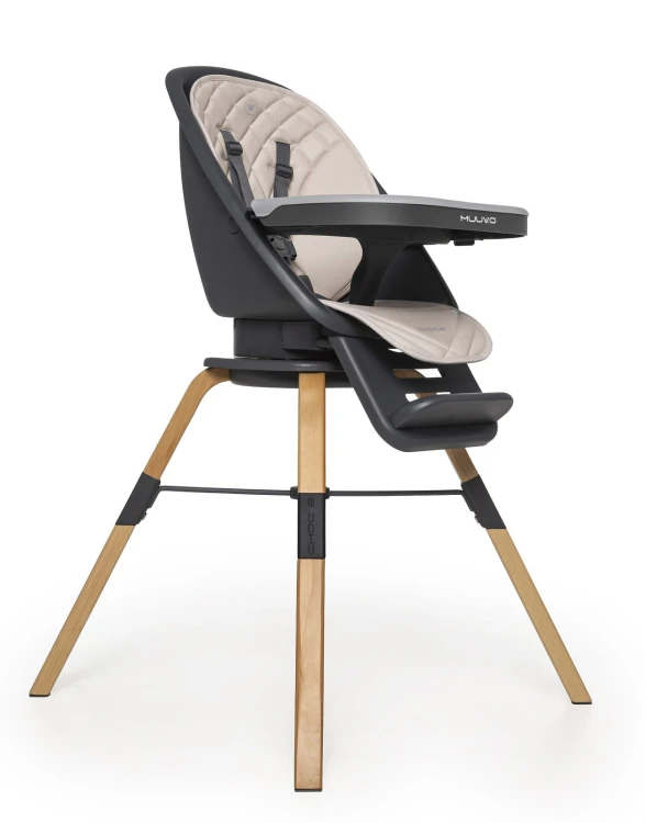 Krzesełko do karmienia Muuvo Choc 2 Beige