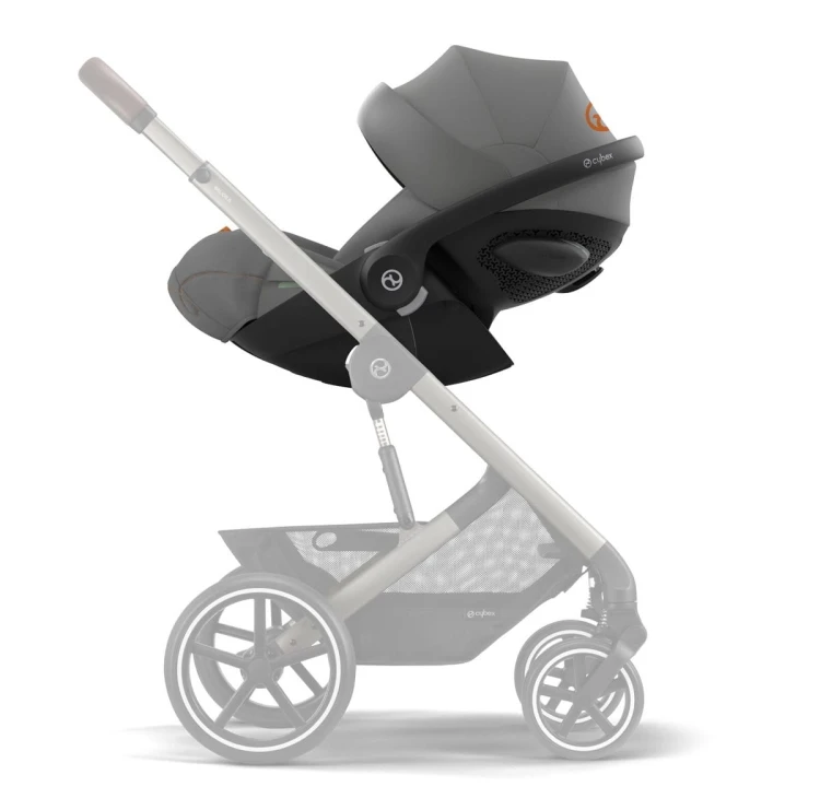 Fotelik samochodowy Cybex Cloud G i-Size 0-13kg Lava Grey (zamontowany na ramie wózka)