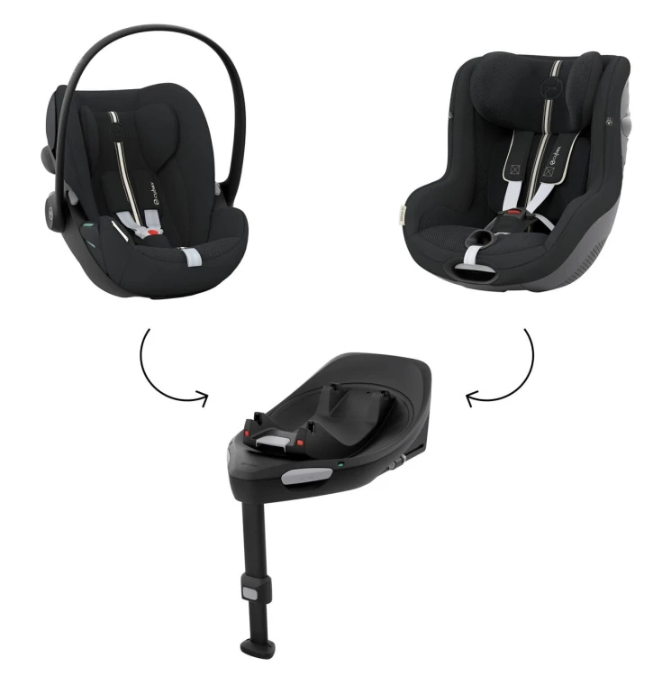 Fotelik samochodowy Cybex Cloud G i-Size Plus 0-13kg Moon Black ( z opcjonalną bazą G do kupienia osobno)