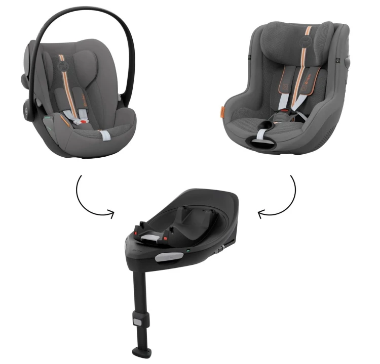 Fotelik samochodowy Cybex Cloud G i-Size Plus 0-13kg Lava Grey ( z opcjonalną bazą G do kupienia osobno)