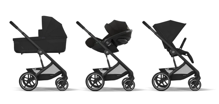 Wózek wielofunkcyjny Cybex Balios S Lux Moon Black BLK (z opcjonalnym fotelikiem do kupienia osobno)