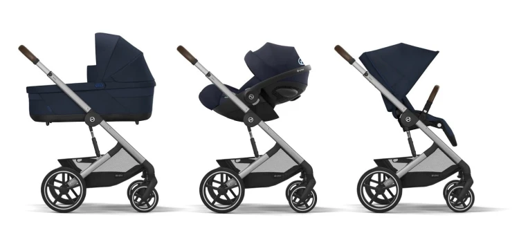 Wózek wielofunkcyjny Cybex Balios S Lux Ocean Blue SLV (z opcjonalnym fotelikiem do kupienia osobno)