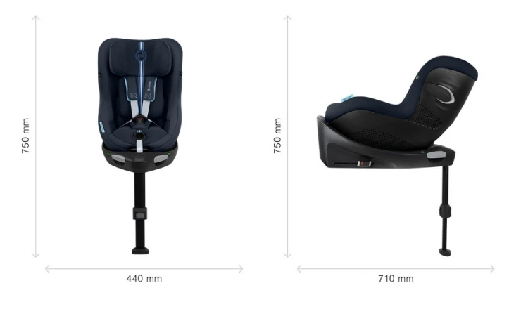 Fotelik samochodowy Cybex Sirona Gi i-Size Plus 0-20kg wymiary