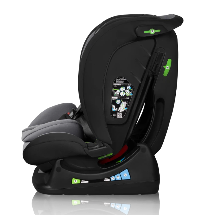 Fotelik samochodowy Lionelo Izzy i-Size 0-36kg Black Grey