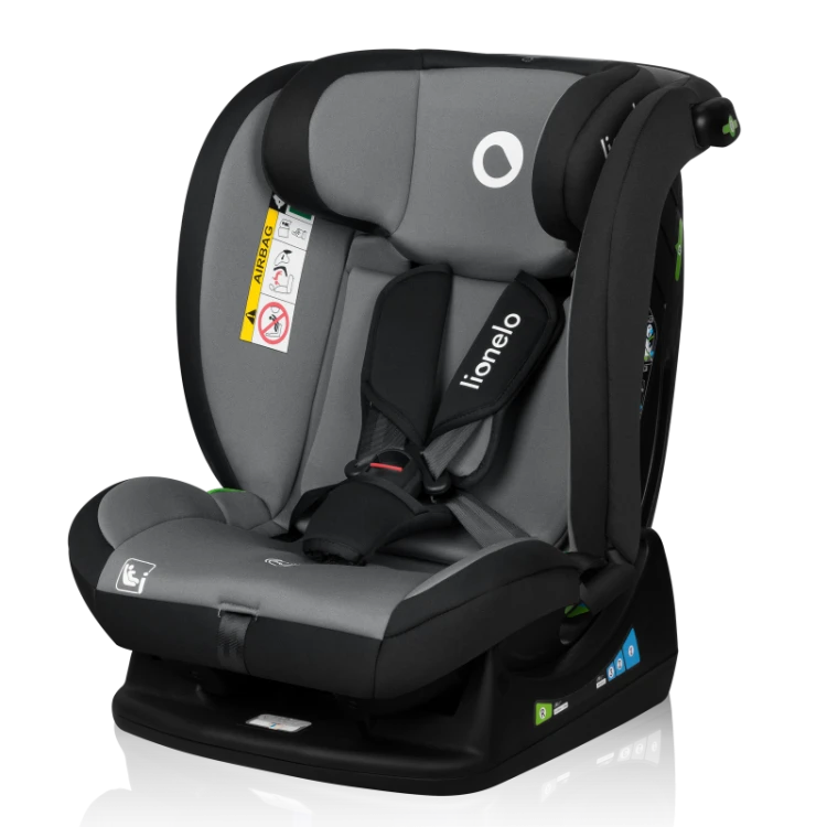 Fotelik samochodowy Lionelo Izzy i-Size 0-36kg Black Grey