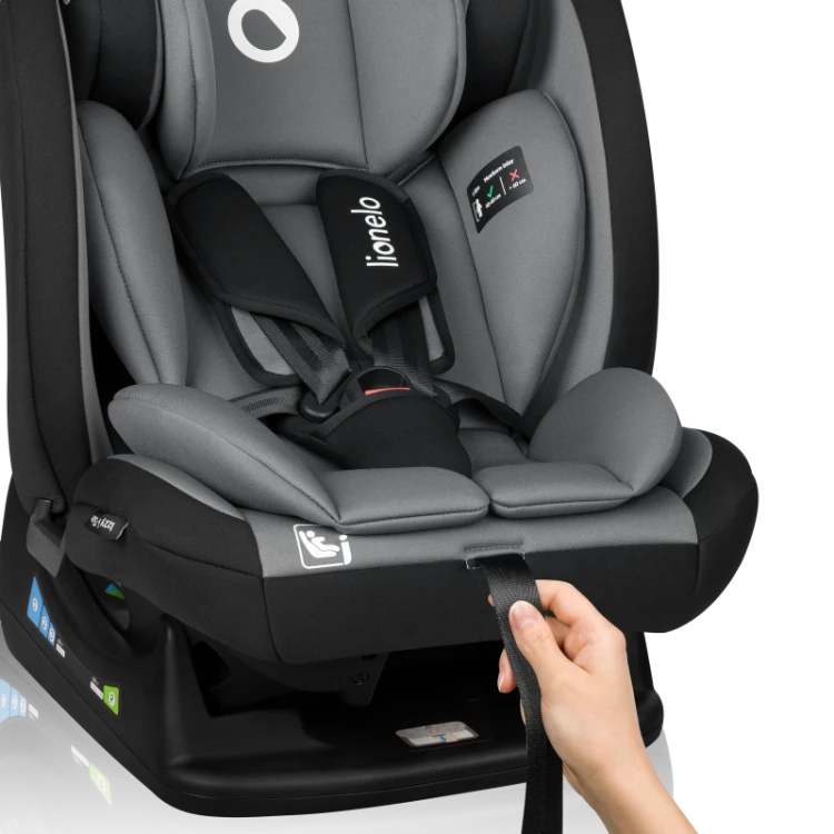 Fotelik samochodowy Lionelo Izzy i-Size 0-36kg Black Grey
