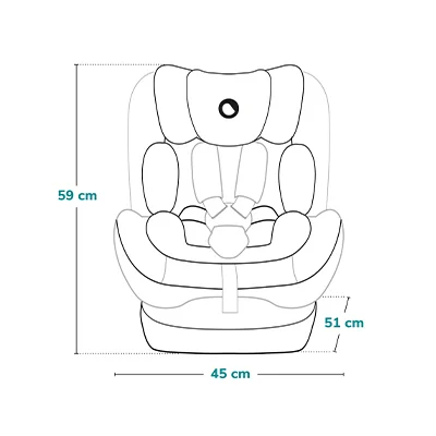 Fotelik samochodowy Lionelo Izzy i-Size 0-36kg