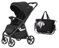 Wózek spacerowy Carrello Bravo Carbon Deep Black + Torba Babyono