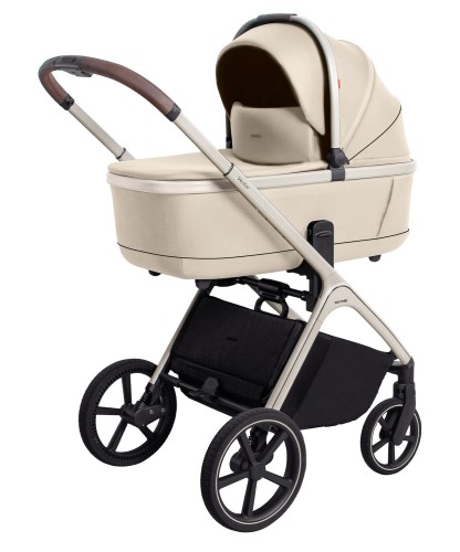 Wózek wielofunkcyjny 3w1 Carrello Vector Seashell Beige + fotelik Lionelo Astrid