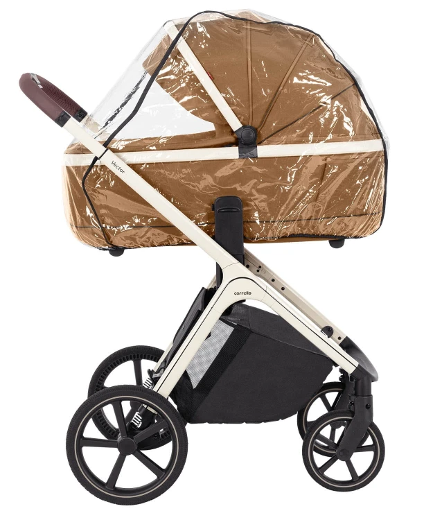 Wózek wielofunkcyjny 3w1 Carrello Vector Coral Beige + fotelik Lionelo Astrid