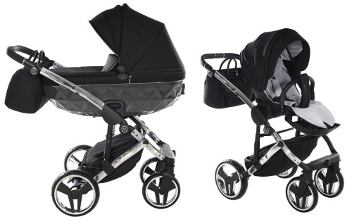 Wózek wielofunkcyjny Tako Junama Diamond S-Line V3 01 Black/Silver