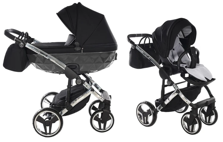 Wózek wielofunkcyjny Tako Junama Diamond S-Line V3 01 Black/Silver