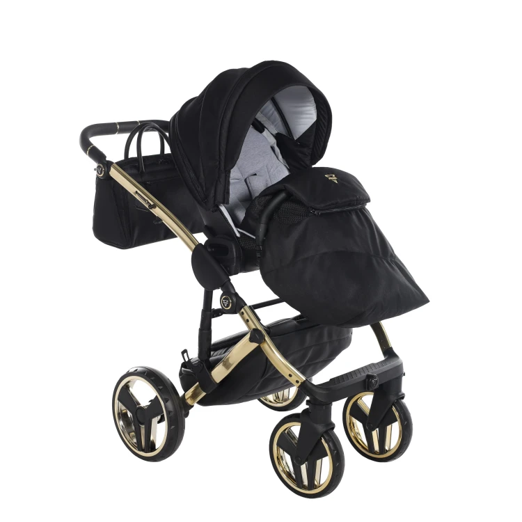 Wózek wielofunkcyjny Junama Diamond S-Line V3 02 Black/Gold