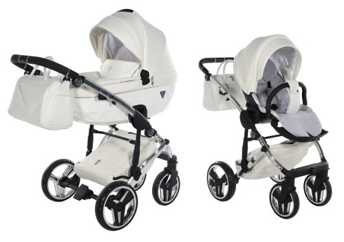 Wózek wielofunkcyjny Junama Fluo V3 Individual 15 White/Silver