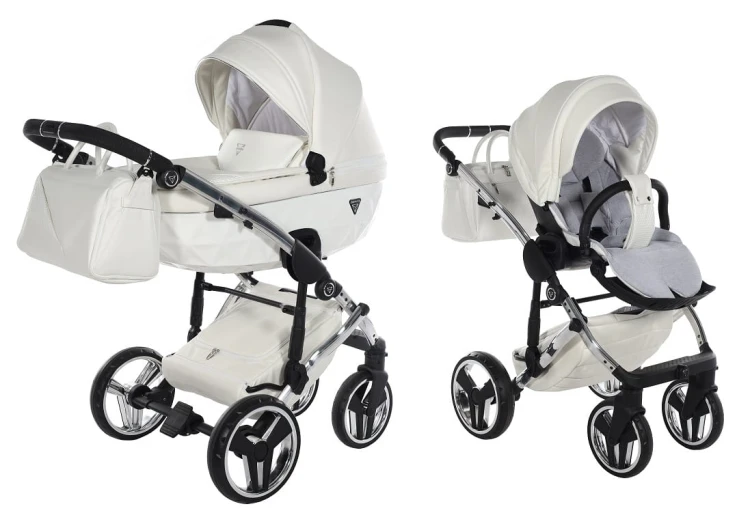Wózek wielofunkcyjny Junama Fluo V3 Individual 15 White/Silver