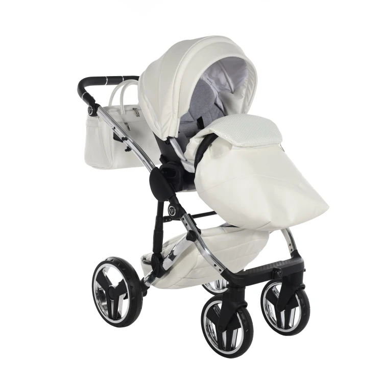 Wózek wielofunkcyjny Junama Fluo V3 Individual 15 White/Silver