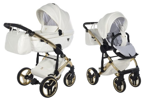 Wózek wielofunkcyjny Junama Fluo V3 Individual 17 White/Gold