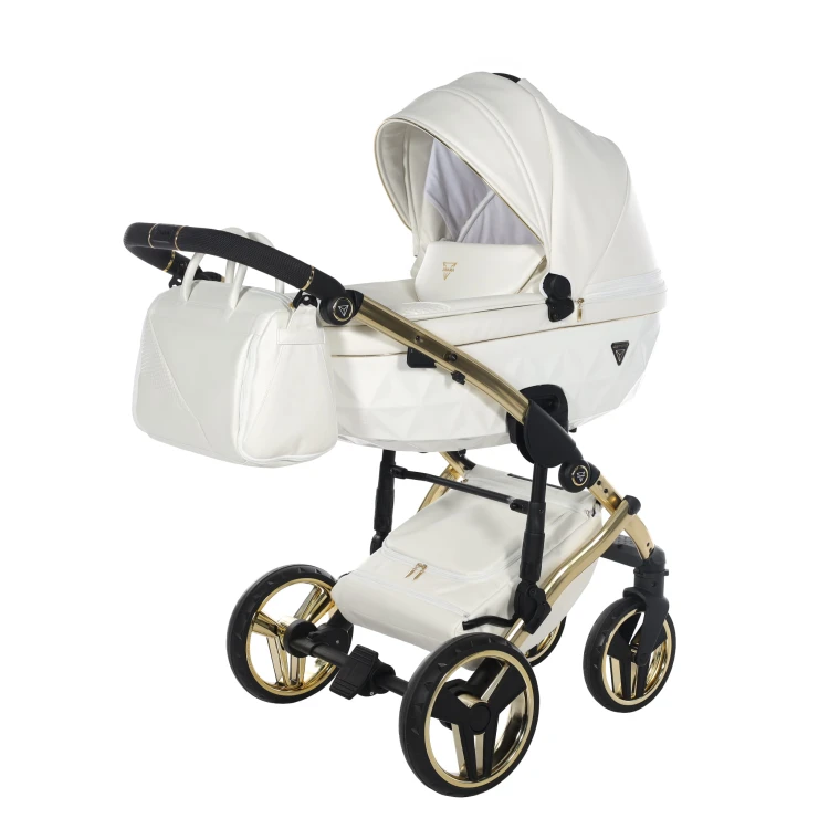 Wózek wielofunkcyjny Junama Fluo V3 Individual 17 White/Gold
