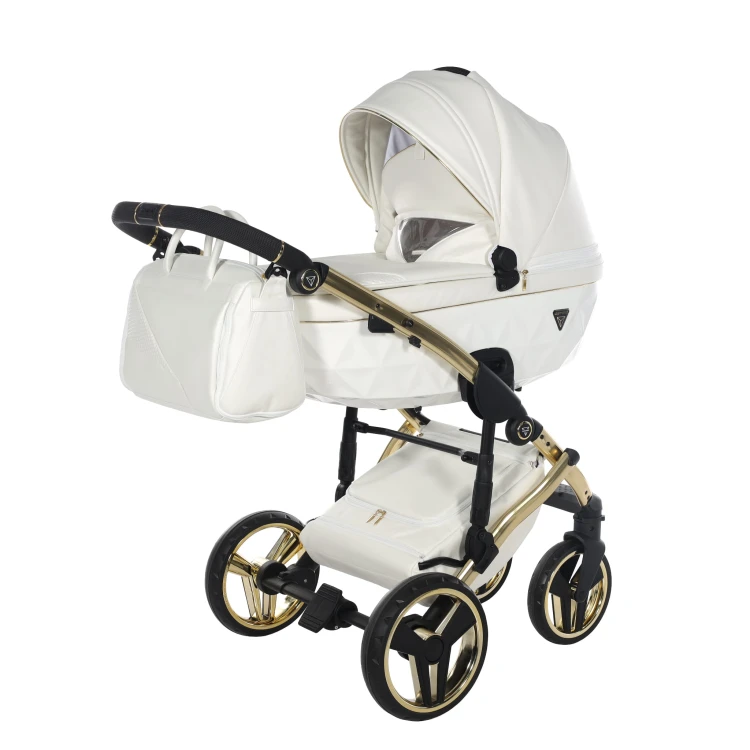 Wózek wielofunkcyjny Junama Fluo V3 Individual 17 White/Gold