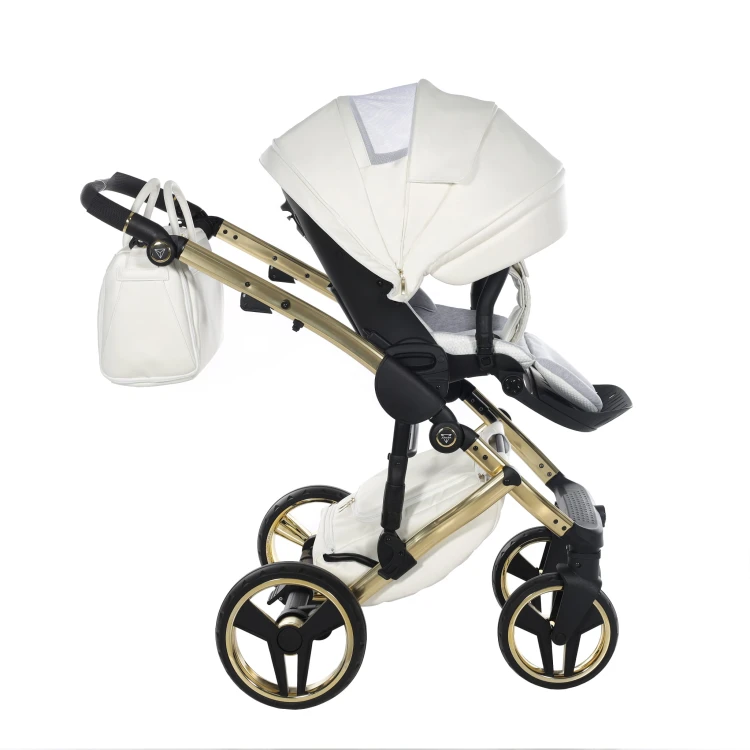 Wózek wielofunkcyjny Junama Fluo V3 Individual 17 White/Gold