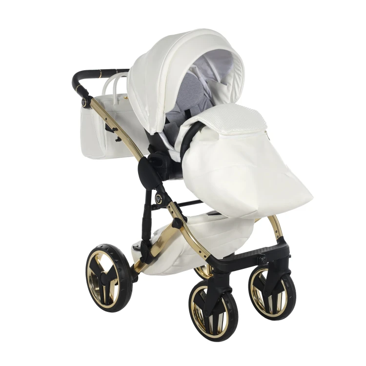 Wózek wielofunkcyjny Junama Fluo V3 Individual 17 White/Gold
