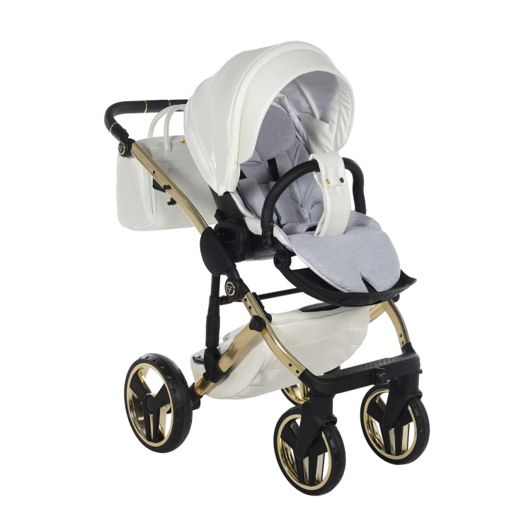 Wózek wielofunkcyjny Junama Fluo V3 Individual 17 White/Gold