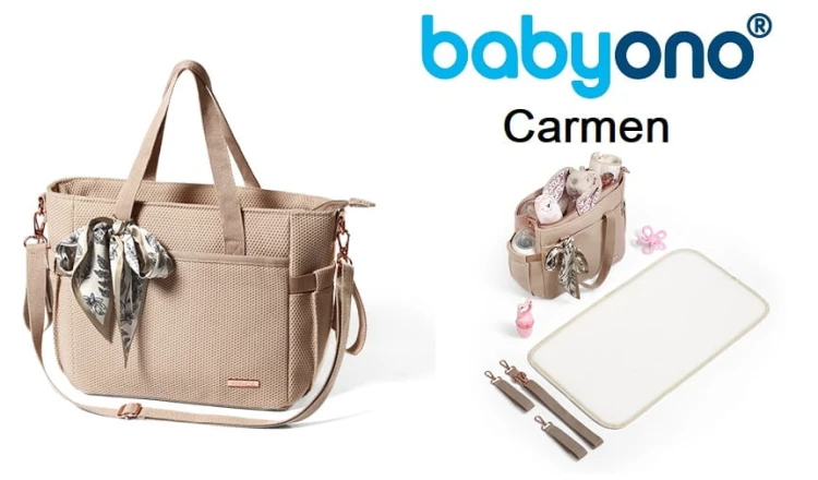 Torba dla mamy i do wózka Babyono Carmen beżowa