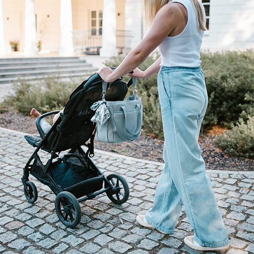 Torba dla mamy i do wózka Babyono Carmen szara