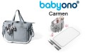Torba dla mamy i do wózka Babyono Carmen szara