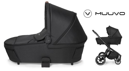 Gondola Muuvo Quick 3.0 Jet Black ( z opcjonalnym stelażem Quick 3.0)