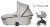 Gondola Muuvo Quick 3.0 Steel Grey (z opcjonalnym stelażem Quick 3.0)