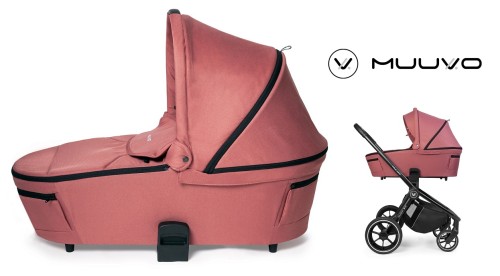 Gondola Muuvo Quick 3.0 Pure Pink (z opcjonalnym stelażem Quick 3.0)