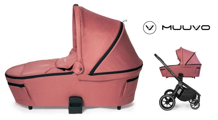 Gondola Muuvo Quick 3.0 Pure Pink (z opcjonalnym stelażem Quick 3.0)