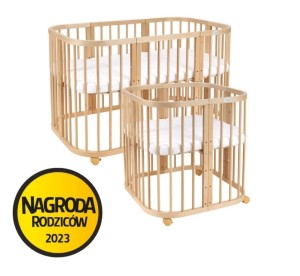 Łóżeczko Waldin 7w1 z materacem Natural