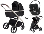 Carrello Vector  3w1 Pearl Black CRL-6550 + fotelik Cybex Cloud G+