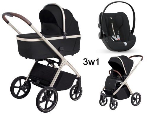 Carrello Vector Pearl Black + fotelik Cybex Cloud G+
