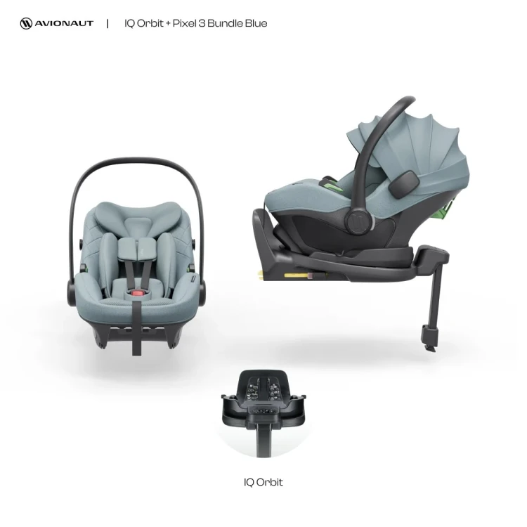 Fotelik samochodowy Avionaut Pixel 3 Blue 0-13kg z bazą IQ Orbit (do kupienia osobno)