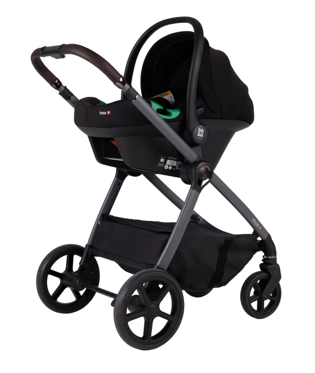 Fotelik samochodowy Dada Prams Toss 0-13kg Black (na opcjonalnym stelażu wózka do kupienia osobno)