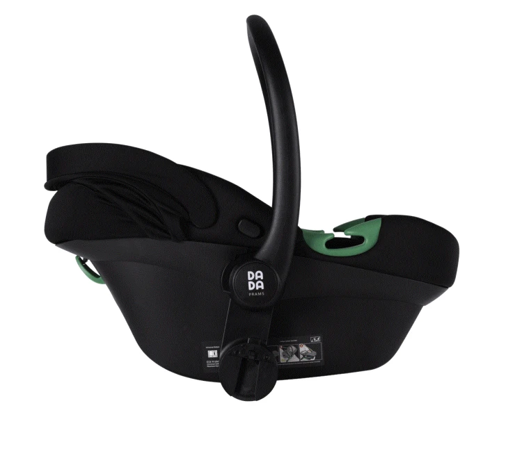 Fotelik samochodowy Dada Prams Toss 0-13kg Black+baza Isofix