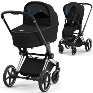 Wózek wielofunkcyjny  2w1 Cybex Priam 4.0 Chrome Black