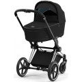Wózek wielofunkcyjny 2w1 Cybex Priam 4.0 Chrome Black kolor Deep Black