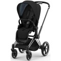 Wózek wielofunkcyjny 2w1 Cybex Priam 4.0 Chrome Black kolor Deep Black