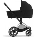 Wózek wielofunkcyjny 2w1 Cybex Priam 4.0 Chrome Black kolor Deep Black