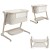 Łóżeczko Carrello Salsa Cremio Beige CRL-16507